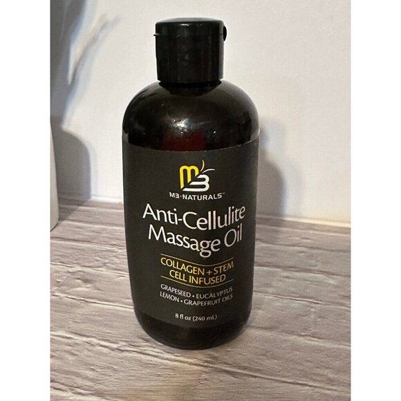 M3 Naturals Anti Cellulite Massage Oil - 8 fl ozs - Picture 1 of 3